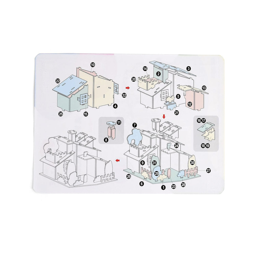 3D House Puzzle