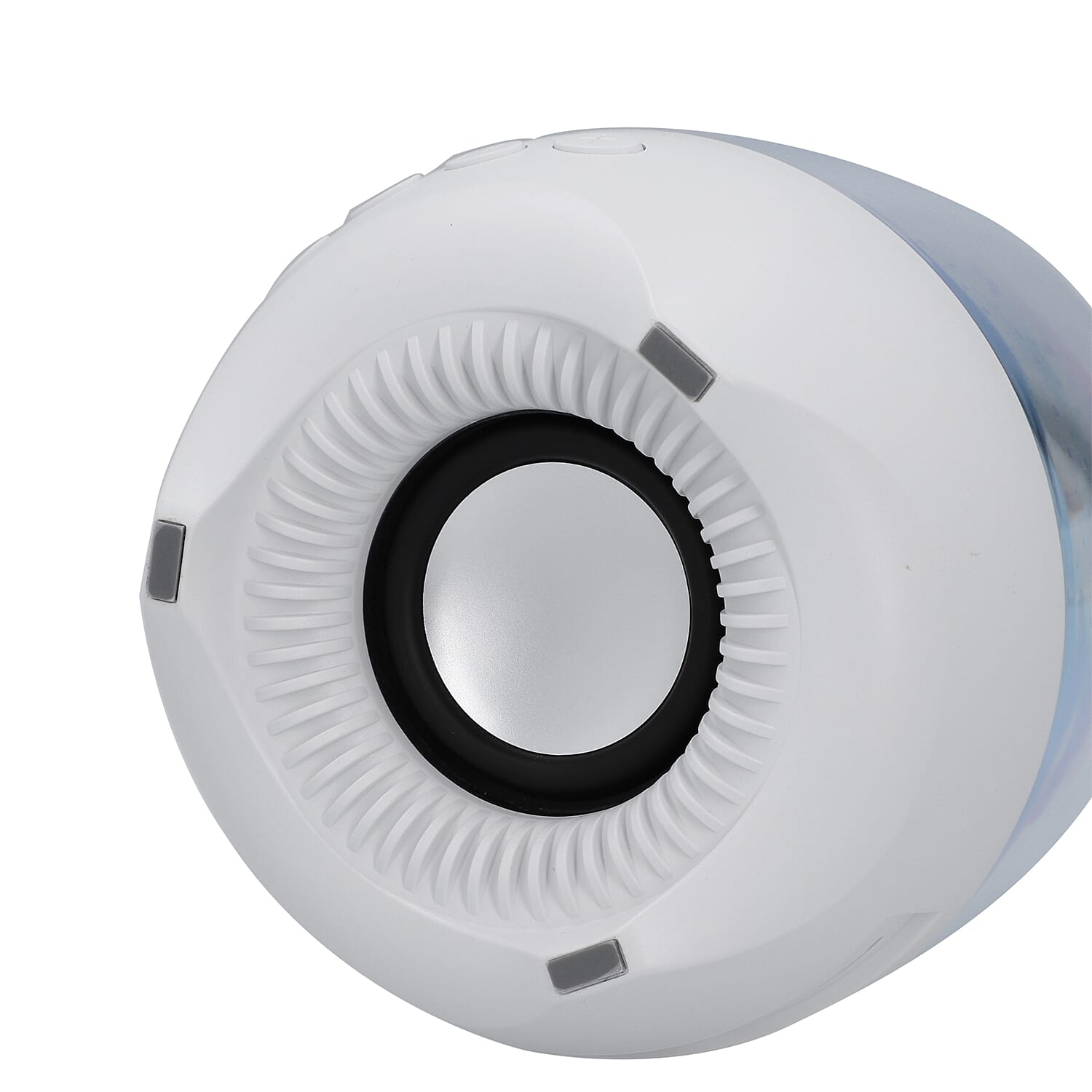 2000mah - 3D LED Light Speaker with USB Cord (Size 15x11Cm) - White