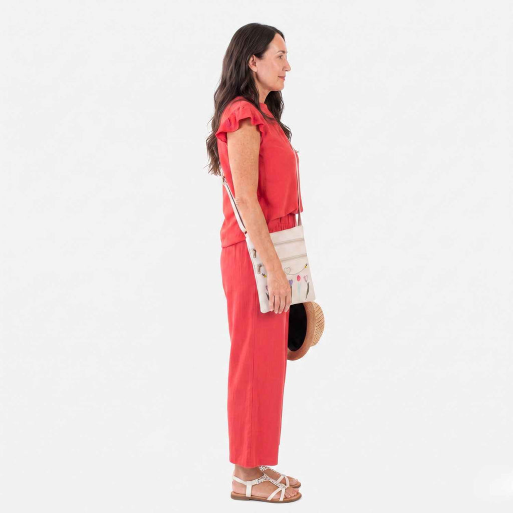 Summer Ready 4-Piece Holiday Co-Ord Bundle – Top, Trousers, Crossbody Bag, Hat & Sandals