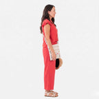 Summer Ready 4-Piece Holiday Co-Ord Bundle – Top, Trousers, Crossbody Bag, Hat & Sandals
