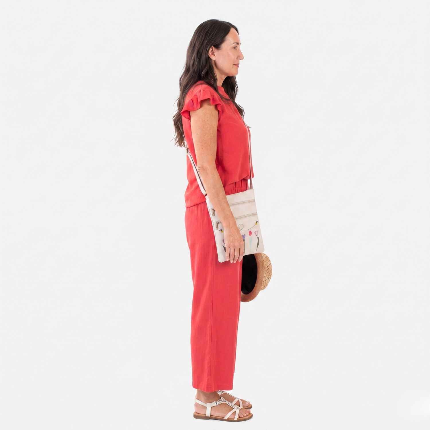 Summer Ready 4-Piece Holiday Co-Ord Bundle – Top, Trousers, Crossbody Bag, Hat & Sandals