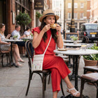 Summer Ready 4-Piece Holiday Co-Ord Bundle – Top, Trousers, Crossbody Bag, Hat & Sandals