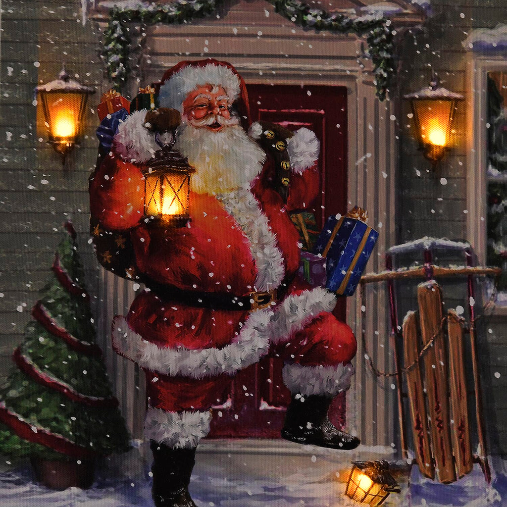 Christmas Santa Claus Painting (Size 40x30x2 CM)