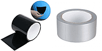 4 Pack Duct Tape Black and Silver