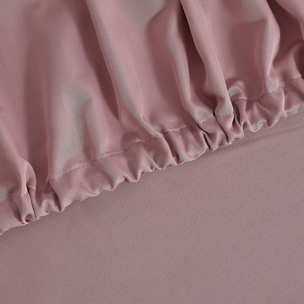 4-Piece Bamboo Bedding Set incl. Duvet Cover, Fitted Sheet & 2 Pillowcases (King) - Blush