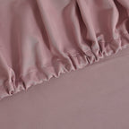 4-Piece Bamboo Bedding Set incl. Duvet Cover, Fitted Sheet & 2 Pillowcases (King) - Blush