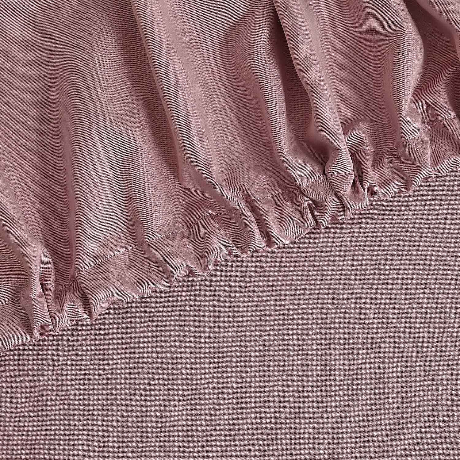 4-Piece Bamboo Bedding Set incl. Duvet Cover, Fitted Sheet & 2 Pillowcases (King) - Blush