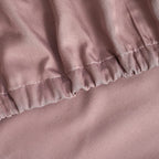 4-Piece Bamboo Bedding Set incl. Duvet Cover, Fitted Sheet & 2 Pillowcases (King) - Mauve