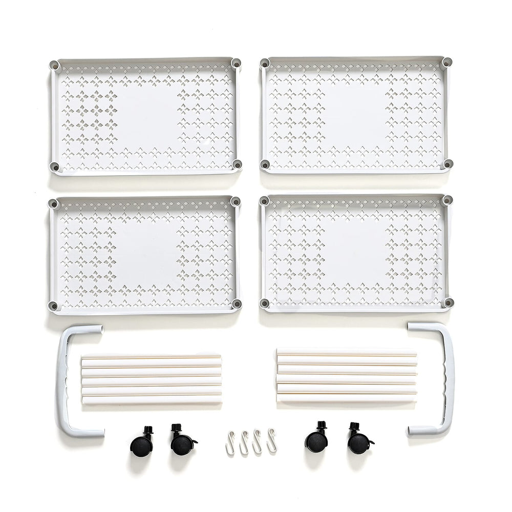 4-Tier Organizer with Wheels (99cm) - White