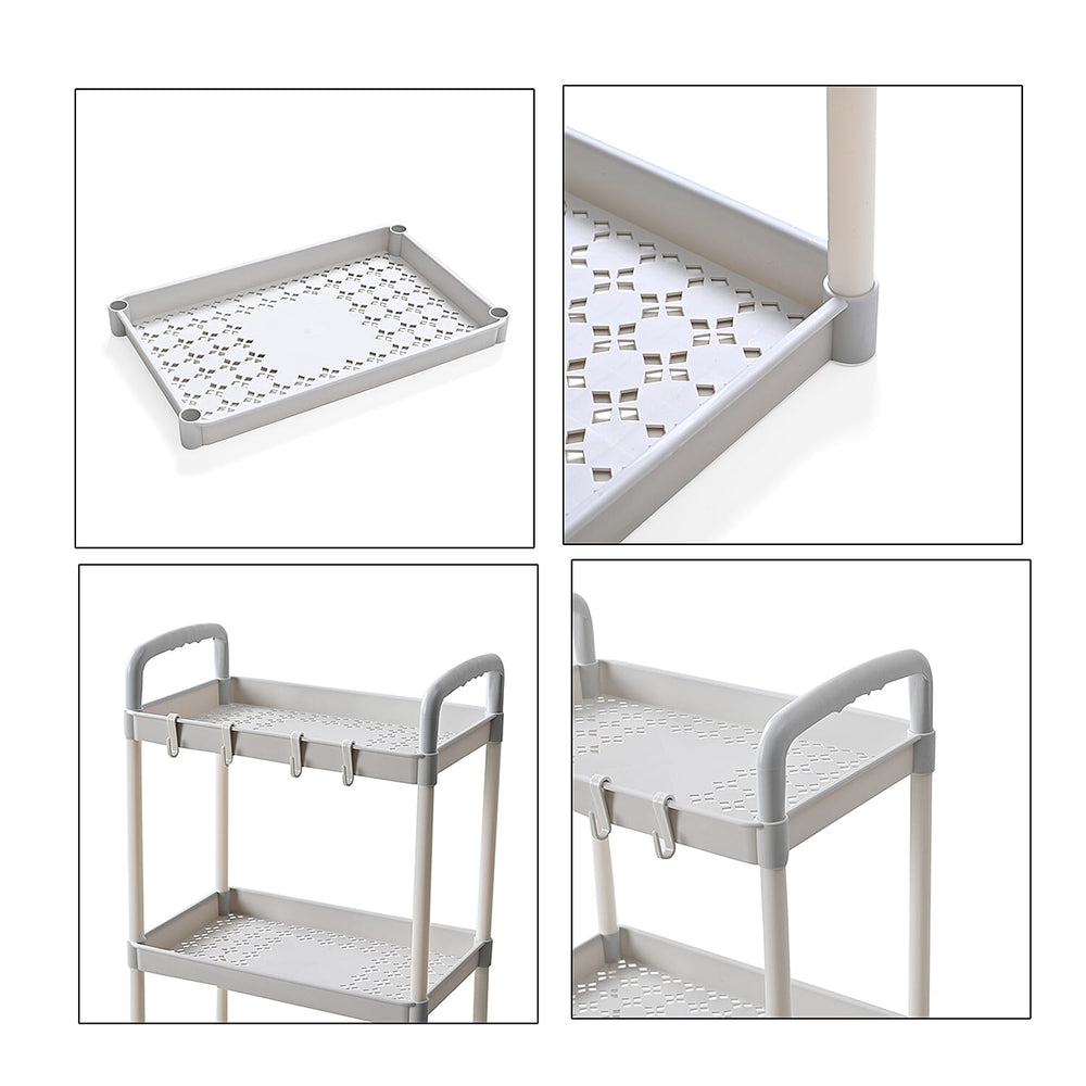 4-Tier Organizer with Wheels (99cm) - White