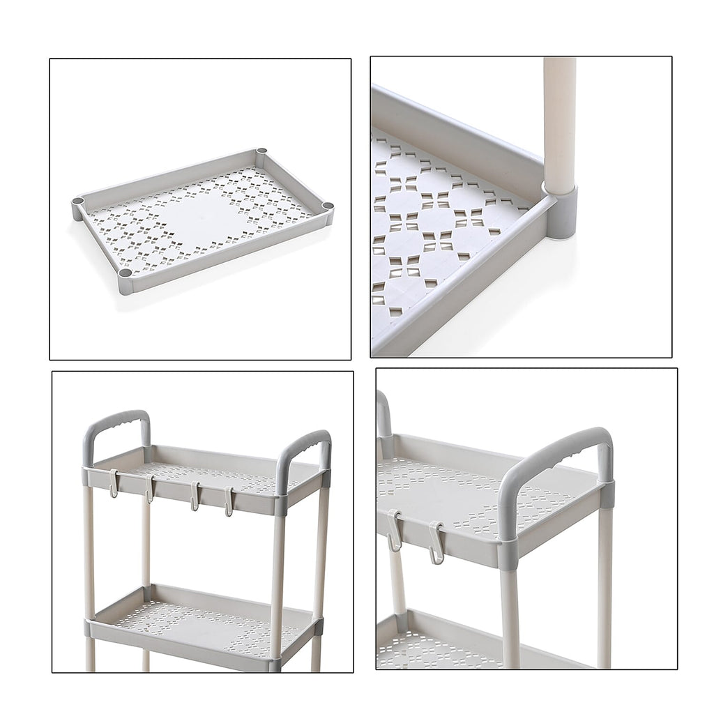 4-Tier Organizer with Wheels (99cm) - White
