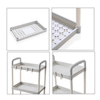 4-Tier Organizer with Wheels (99cm) - White
