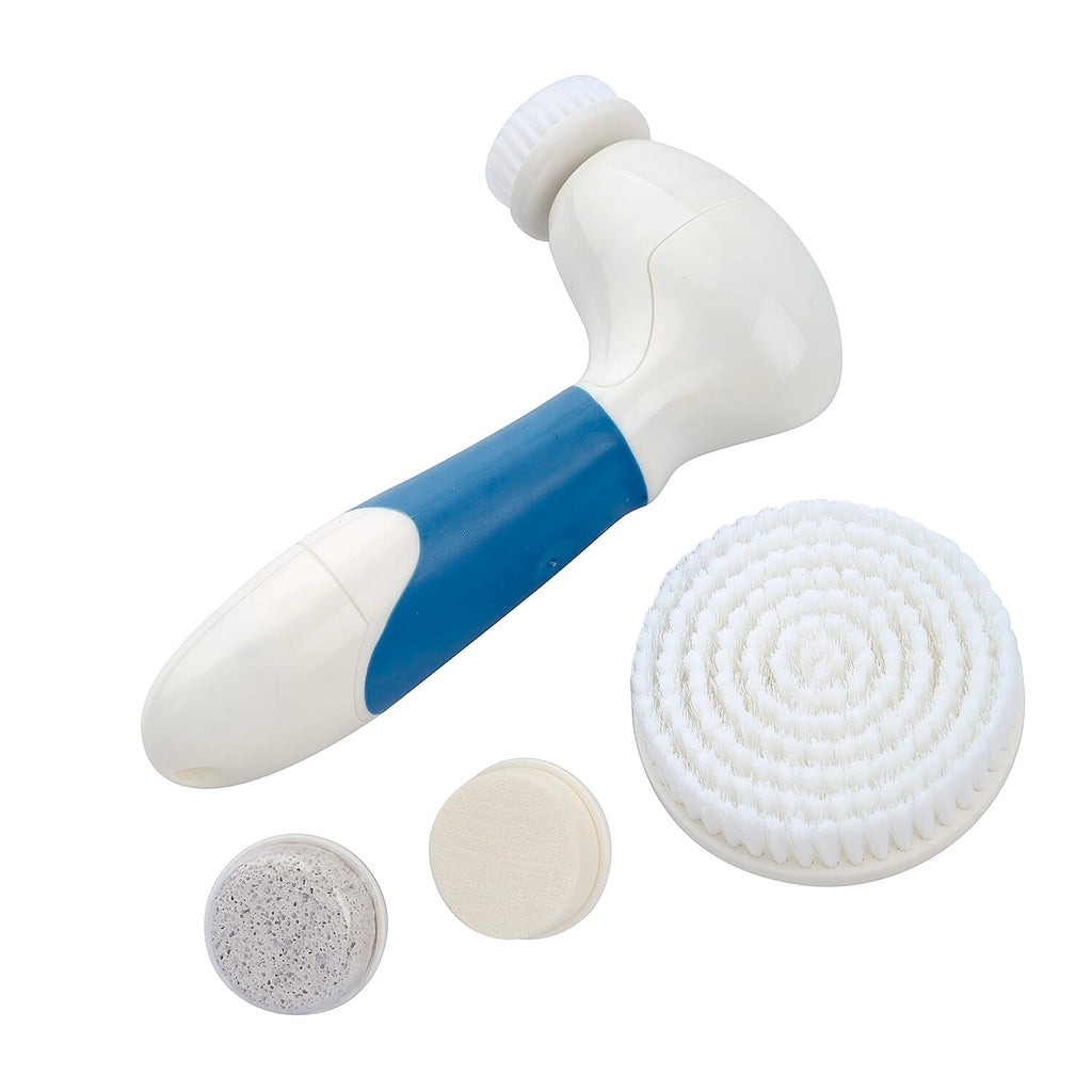 4 in 1 Facial Cleaning Brush (4xAA Battery Not Included) (Size 17x8x5 Cm) - Blue - White