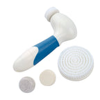 4 in 1 Facial Cleaning Brush (4xAA Battery Not Included) (Size 17x8x5 Cm) - Blue - White