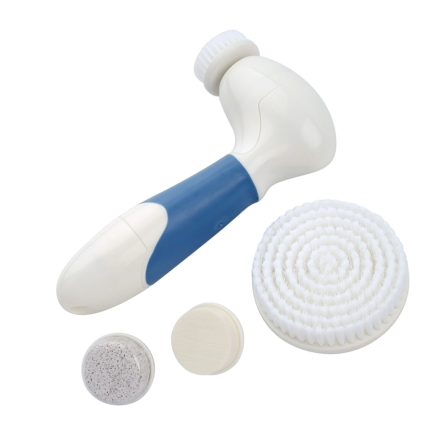 4 in 1 Facial Cleaning Brush (4xAA Battery Not Included) (Size 17x8x5 Cm) - Blue - White