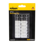 40pc Decorating Clips 200g Capacity Per Hook - Crystal