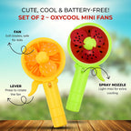 SET OF 2 - OXYCool Mini Fruit Fan PDQ