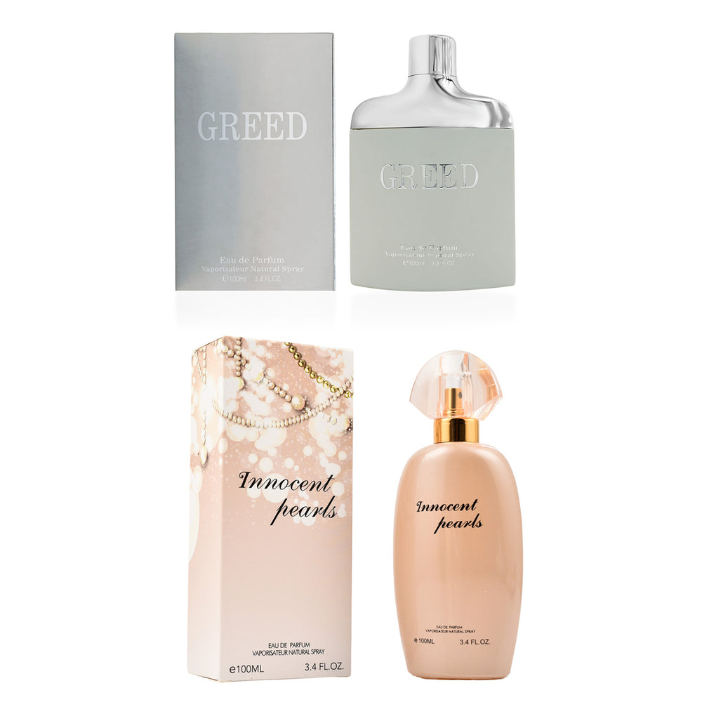 Set of 2 - Fine Perfumery Innocent Pearls & Greed EDP_440000243