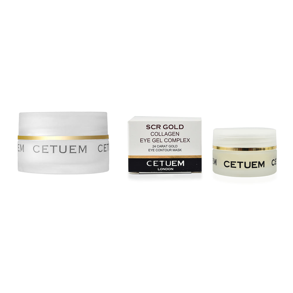 Set of-2 Cetuem - Collagen Eye Gel Complex and SCR Gold Eye Cream_440000498
