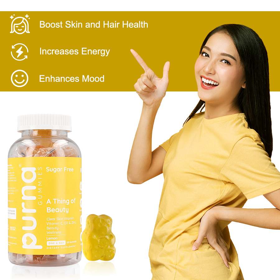 Purna - Vitamin C Immunity Booster Gummies (60 Gummies)_440000527_3
