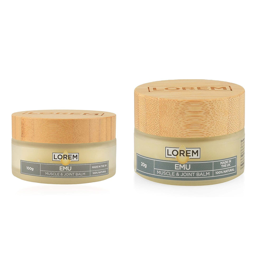 Pack of 2 -  Lorem Emu Balm 100g and 20g
