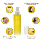 BACK IN STOCK Set of Two Pure Glo Cold Pressed Natural Jojoba Oil Volume - 100 ml each