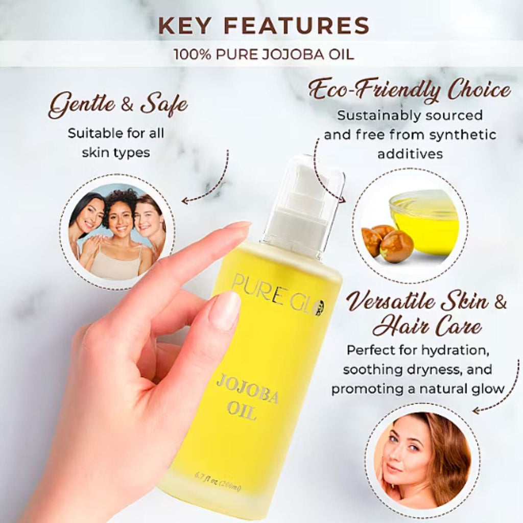 3 Pack Jojoba Bundle - 200 ml and 50ml and Hair Oil Applicator