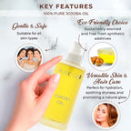 3 Pack Jojoba Bundle - 200 ml and 50ml and Hair Oil Applicator