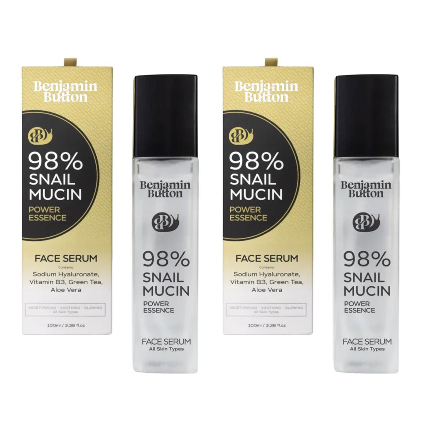Set of Two Benjamin Button Snail Serum with 98% Snail Mucin - 100ml_440001118