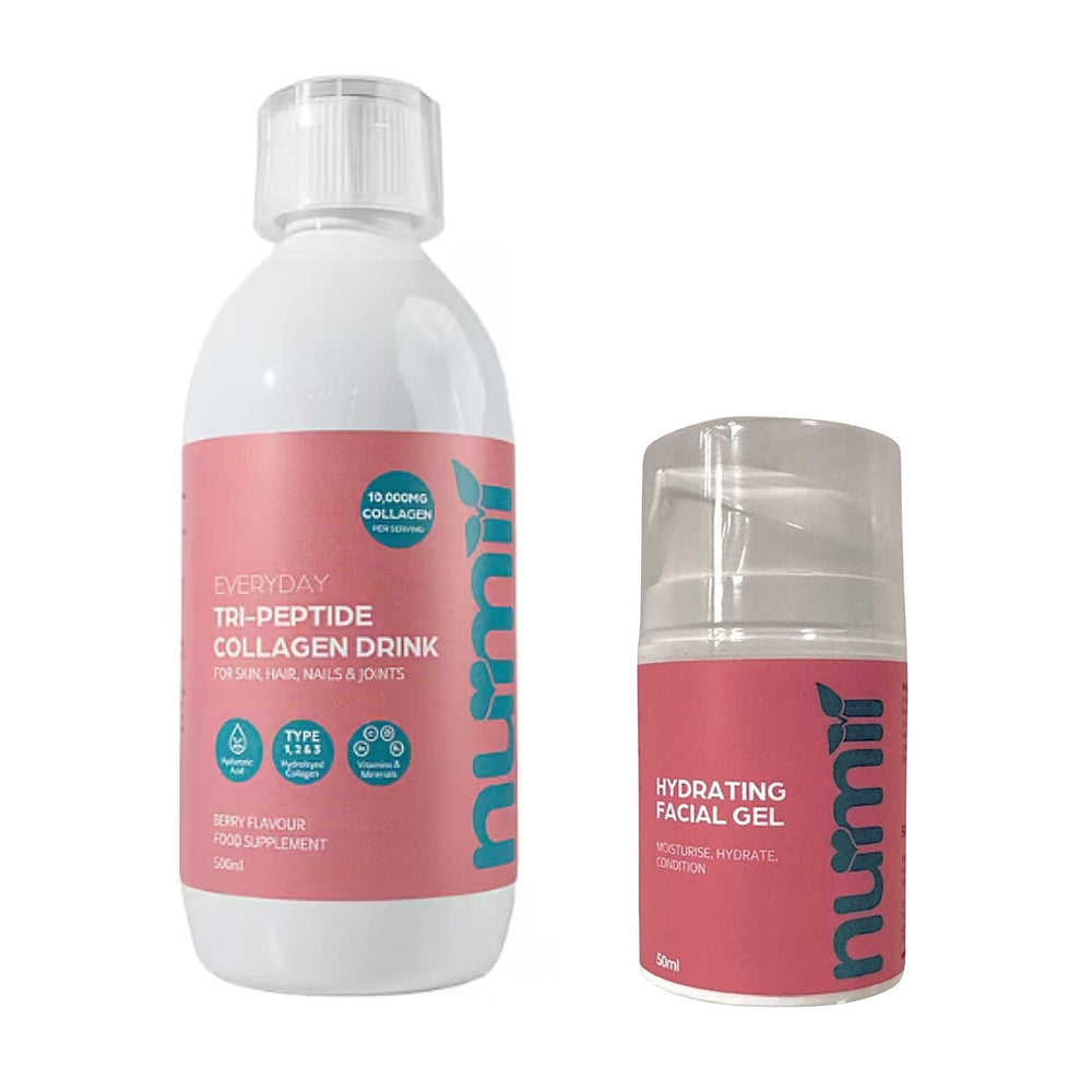 Nu-Mii Special Collagen Bundle - Nu-Mii Collagen Moisturiser and Nu-mii Advanced Version Collagen Drink (Incl Type 1 ,II and III )