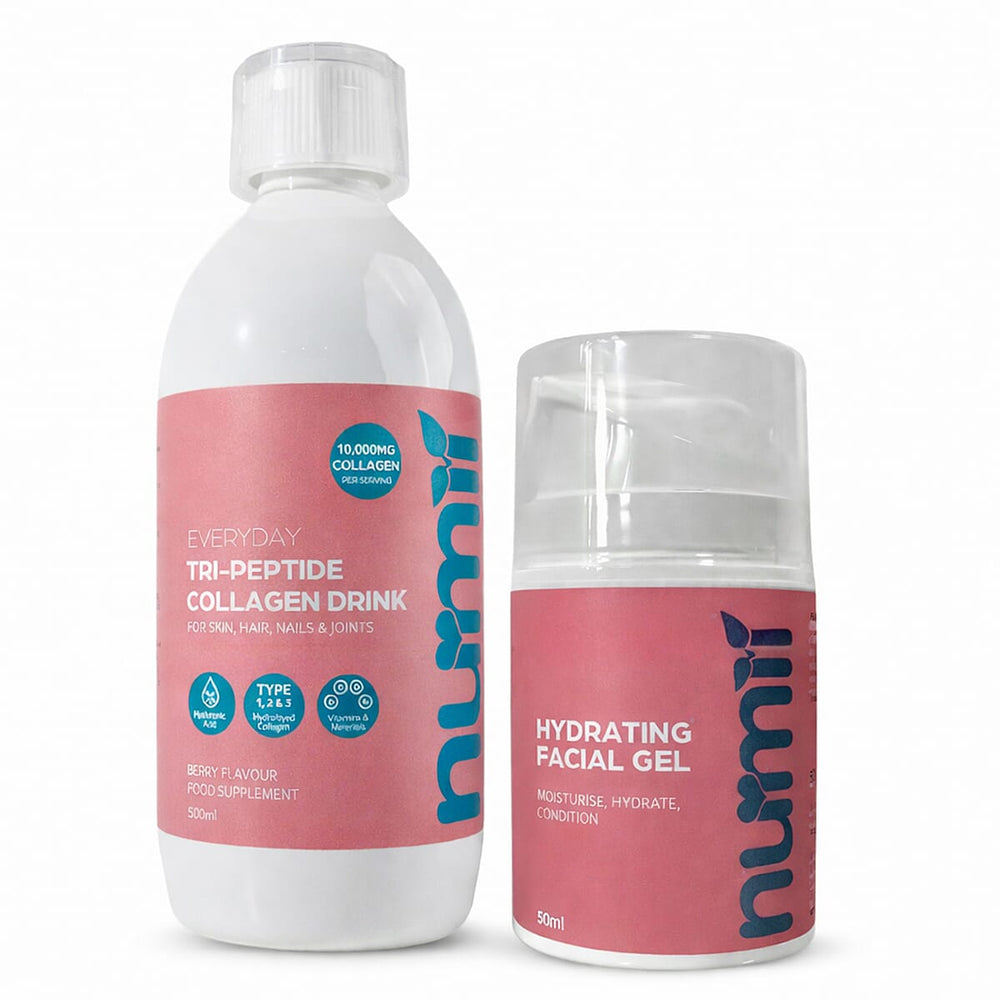 Pick of The Day - Nu-mii Advanced Version Berry Flavour Collagen Drink (Incl Type 1 ,II and III ) and Nu-mii Hydrating Facial Gel - 50ml