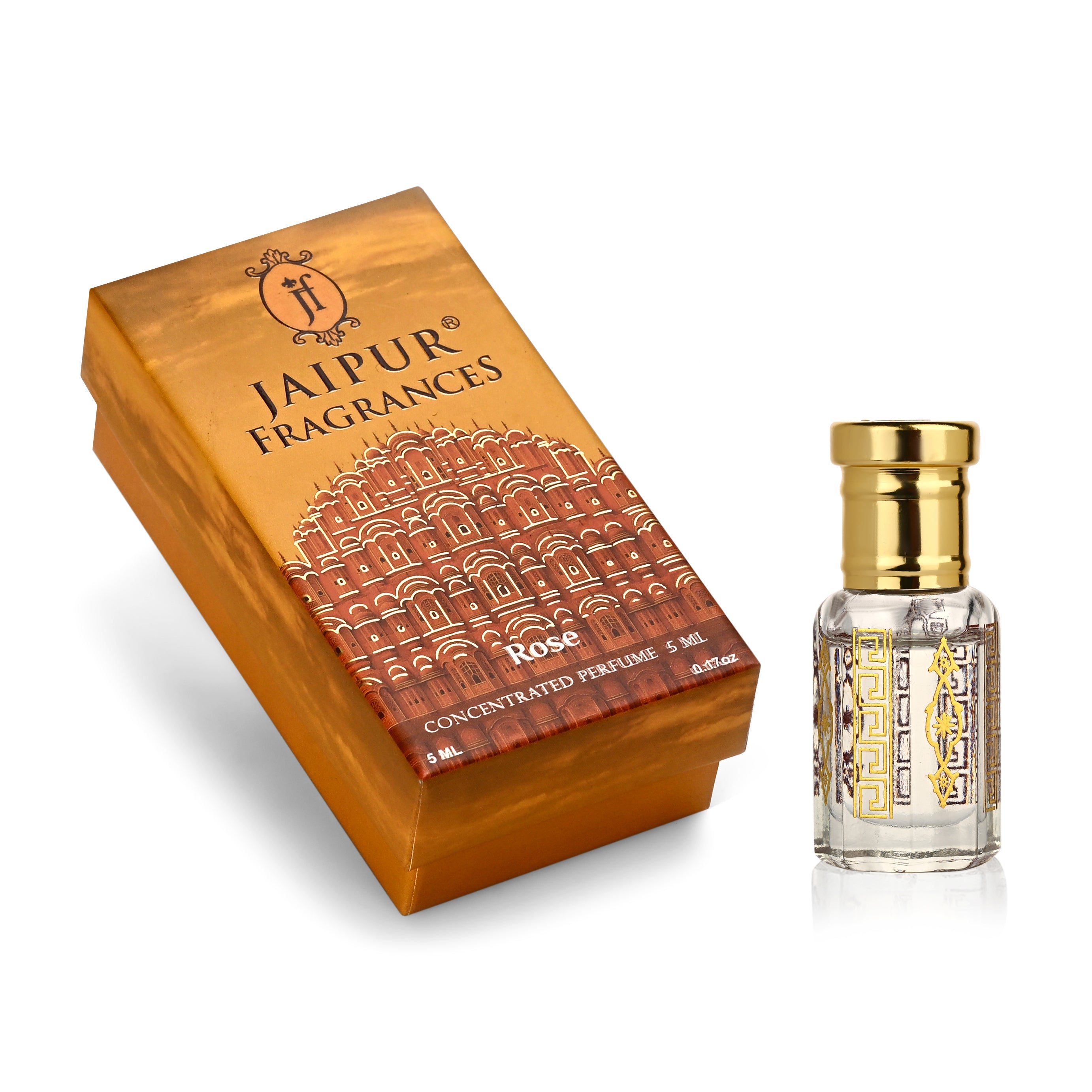 Jaipur Fragrance Concentrated Perfume Pair Rose and Sandalwood (5ml Each)_440001210_2