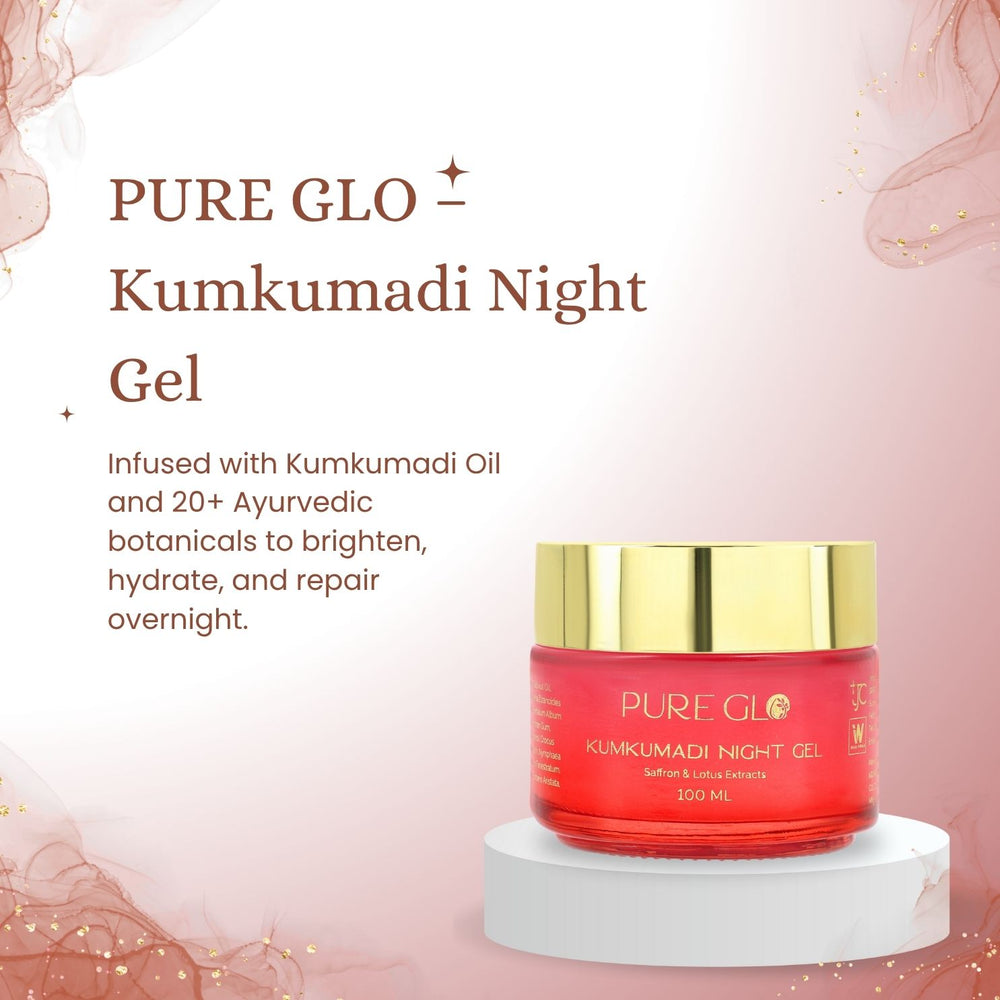 Pack of Two-Pure Glo Kumkumadi Night Gel - 100ml_440001266_3
