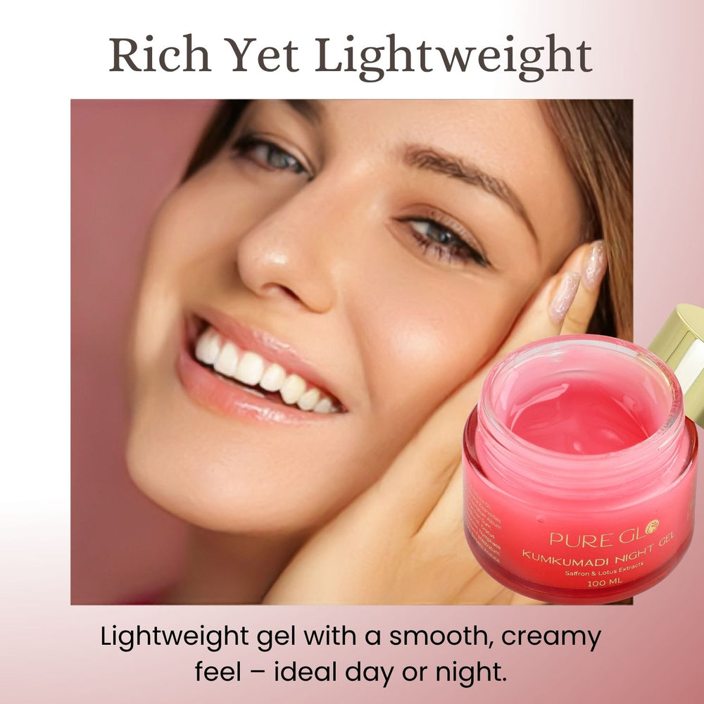 Pack of Two-Pure Glo Kumkumadi Night Gel - 100ml_440001266_5