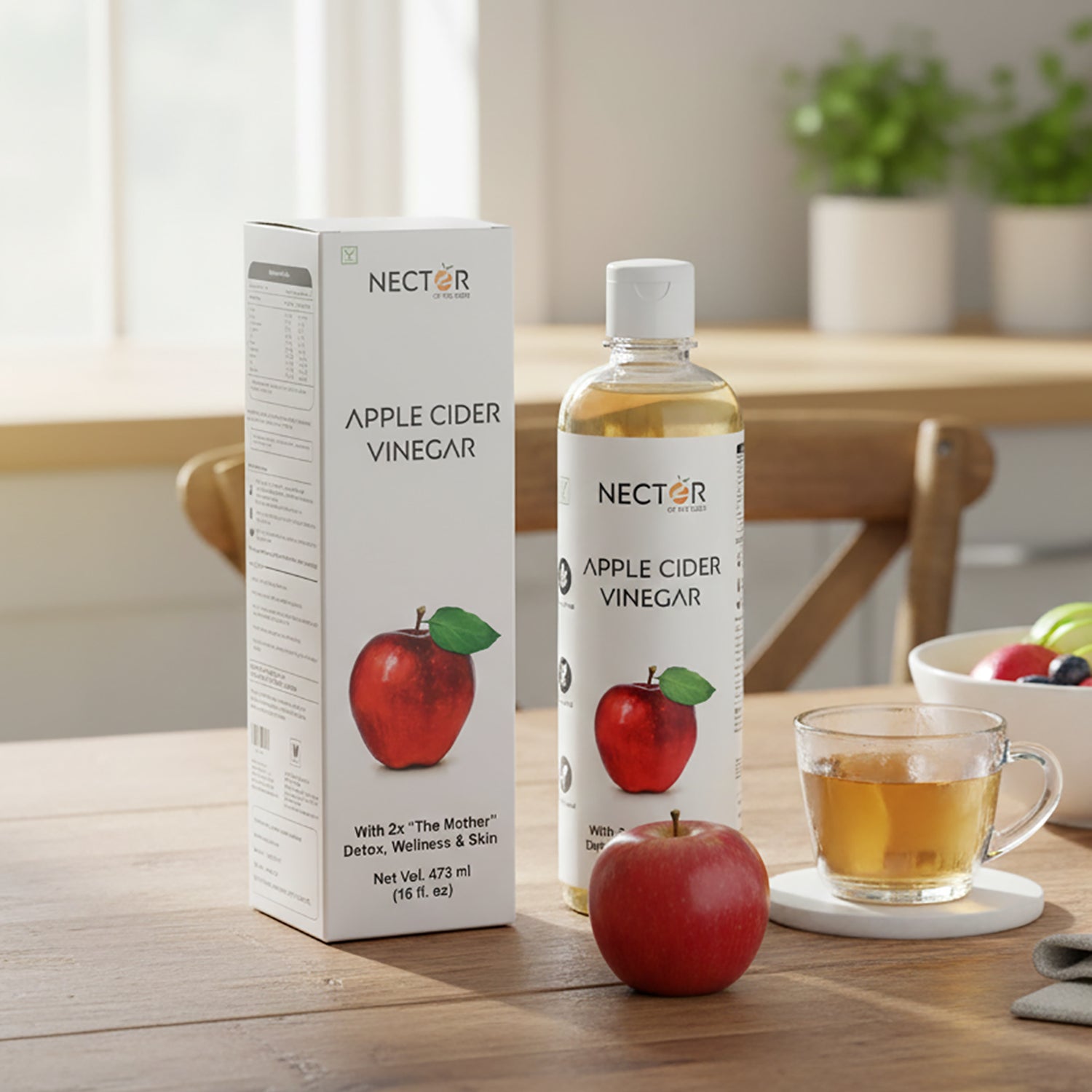 Saver Duo - Raw Apple Cider Vinegar with Mother - Unfiltered & Unpasteurised, 2X Probiotic Strands and Natural Enzymes_440001500_2
