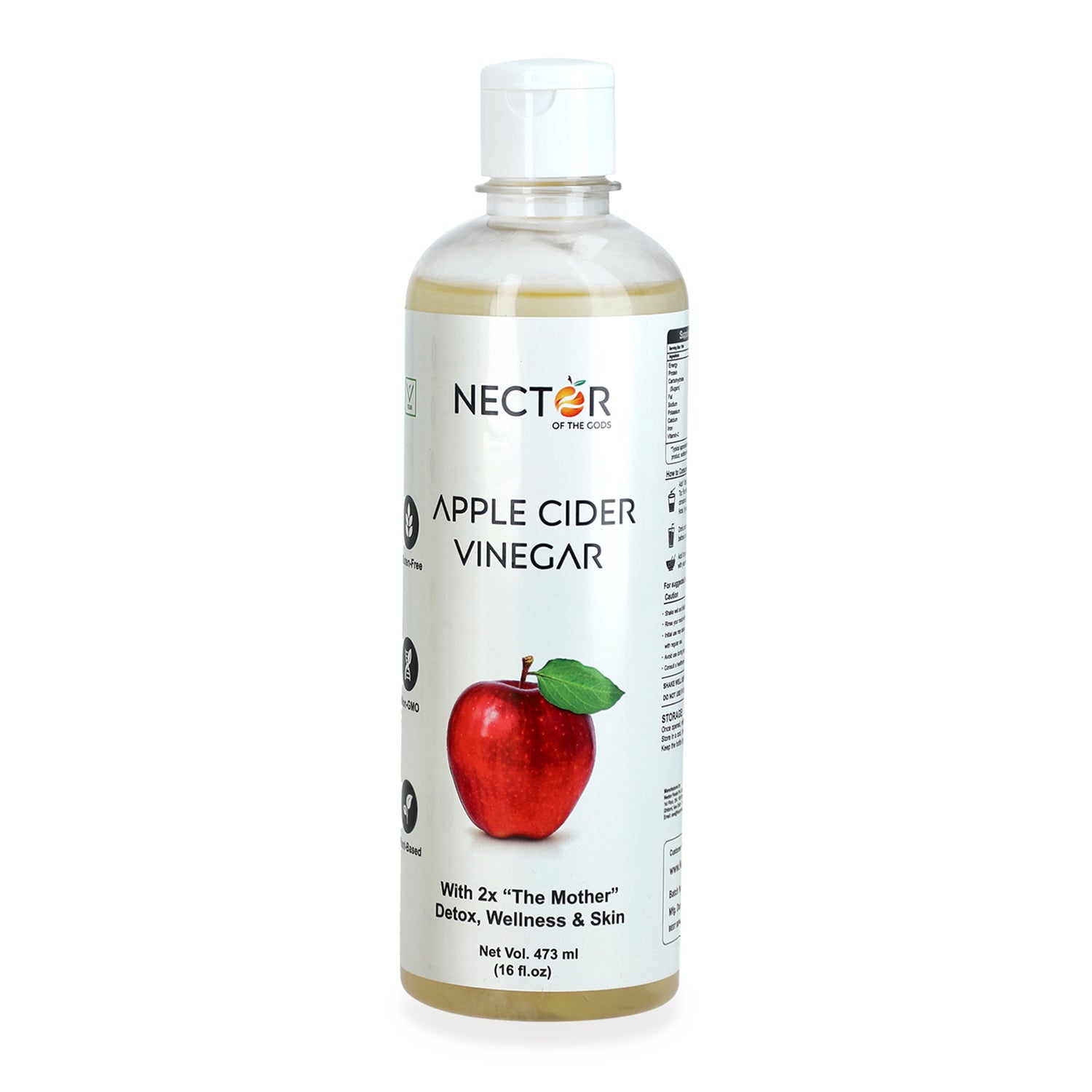 Saver Duo - Raw Apple Cider Vinegar with Mother - Unfiltered & Unpasteurised, 2X Probiotic Strands and Natural Enzymes_440001500_3