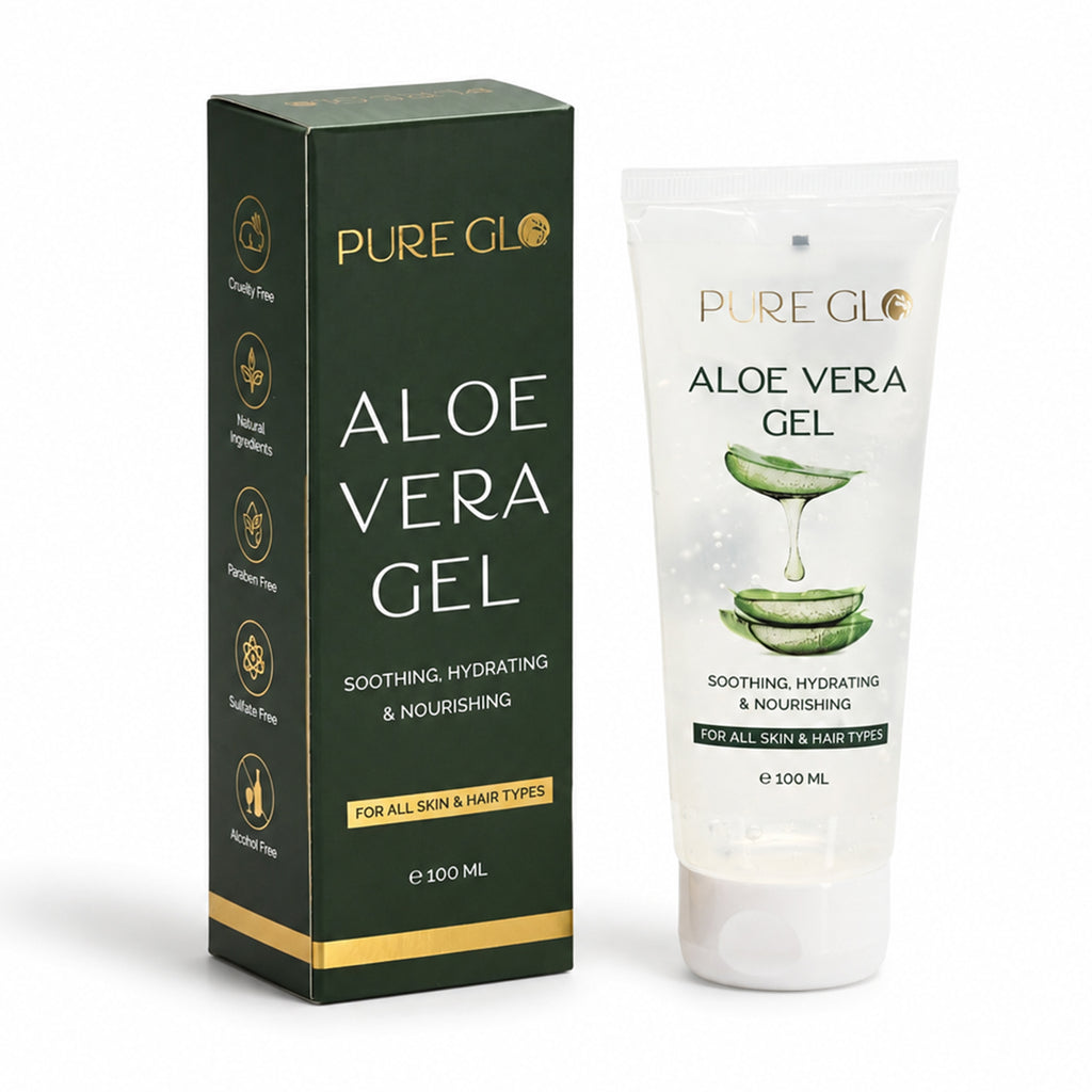 Pack of 2 - PureGlo Aloe Revital Soothing Gel - Aloevera Gel, Hydrating & Nourishing (100ml/3.38oz)_440001508_1