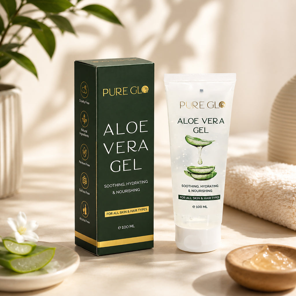 Pack of 2 - PureGlo Aloe Revital Soothing Gel - Aloevera Gel, Hydrating & Nourishing (100ml/3.38oz)_440001508_2