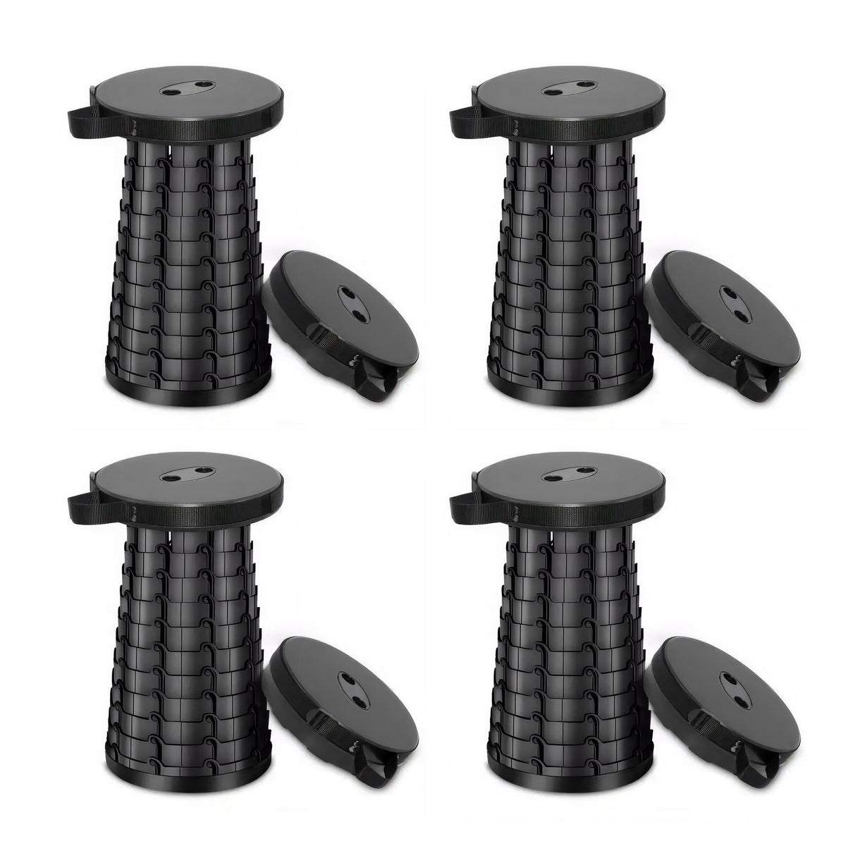 Pack of 4 Set-Telescopic Folding Stool