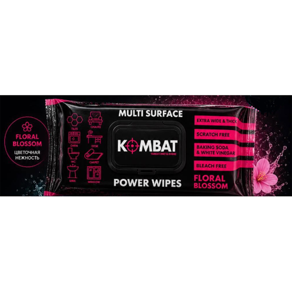Super Saver Bundle - Purple Power Aerosol Spray - 500ml, Aqua Laser Easy Flat Mop, Kombat Pack of 100 Wipes, 100 Pack Magic Foam and Drain Cleaning Power Foam_440001515_4