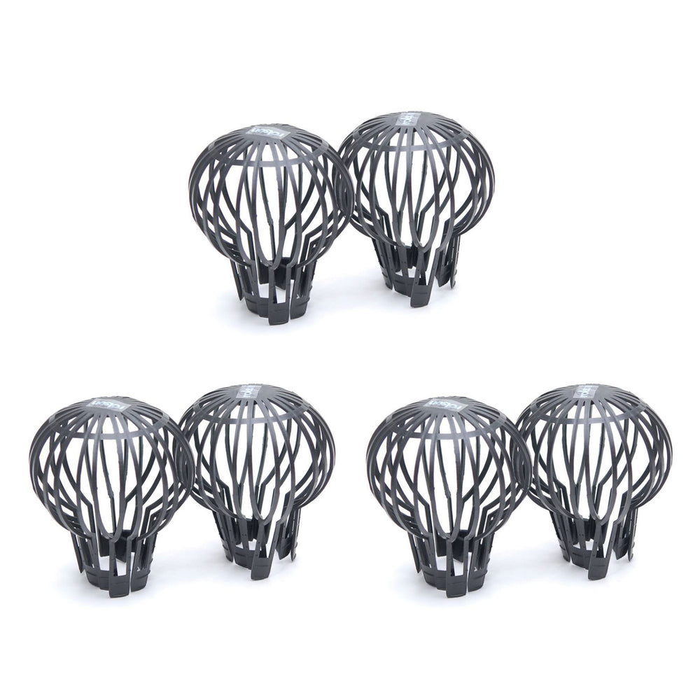 Pack of 6 -  Downpipe Filter Guard - Keeps Gutter downpipes Clear of blockages from Leaves, Moss, muck, mud, Balls and Other Debris_440001518