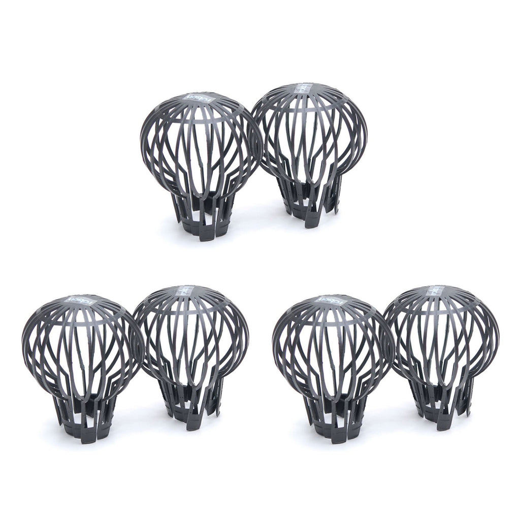 Pack of 6 -  Downpipe Filter Guard - Keeps Gutter downpipes Clear of blockages from Leaves, Moss, muck, mud, Balls and Other Debris_440001518