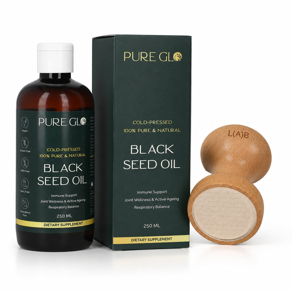 2 Pack - Pure Glo Black Seed Oil - 250 X 2 = 500 ml - COMPLIMENTARY LABLIFE PEBBLE PLUS - LIVE TV DEAL_440001524