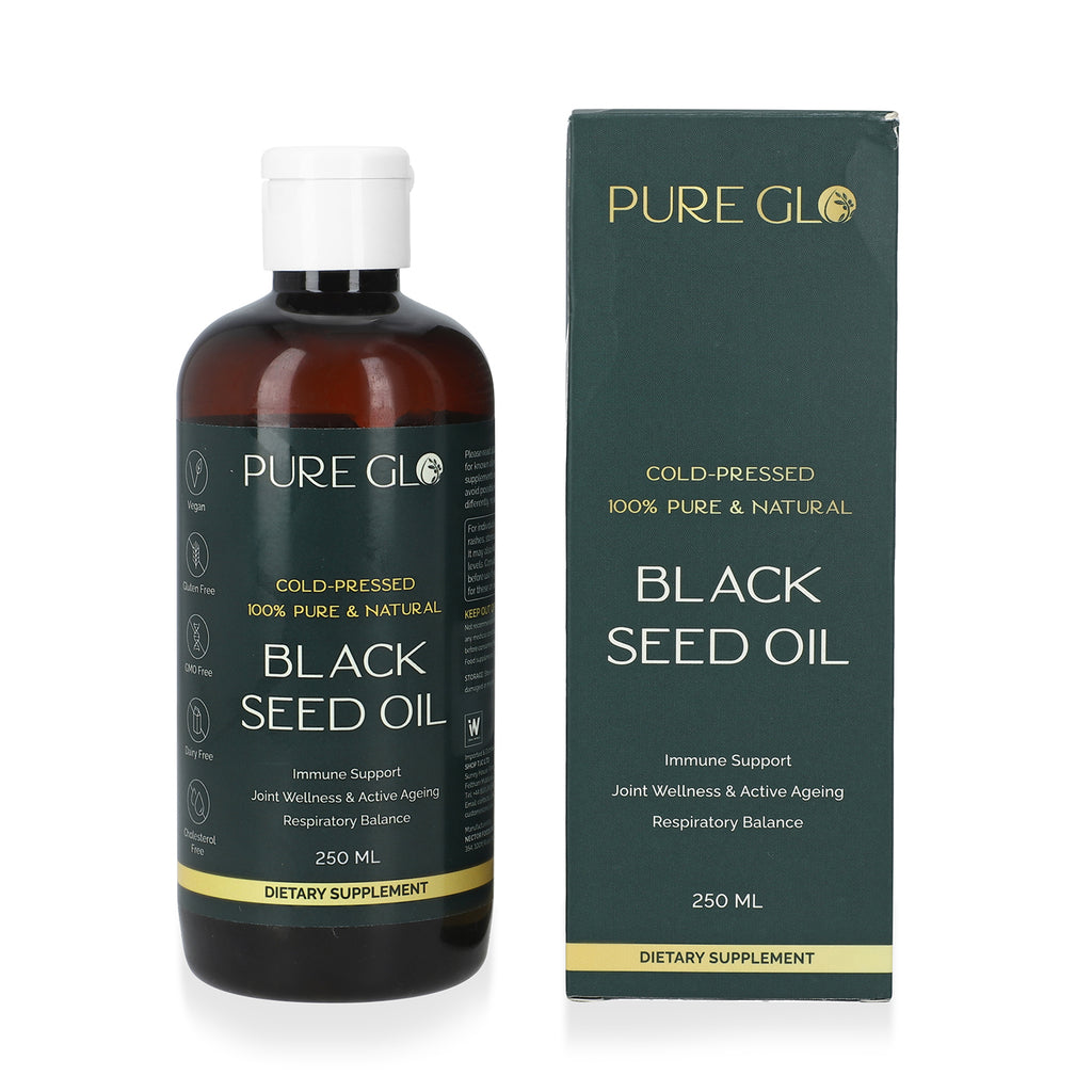 2 Pack - Pure Glo Black Seed Oil - 250 X 2 = 500 ml - COMPLIMENTARY LABLIFE PEBBLE PLUS - LIVE TV DEAL_440001524_1