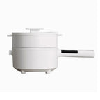 All in One Cooking Solution - Steam, Boil, Stir Fry,Deep Fry, Saute and Sear in one Pan - Ceramic Non-Stick Coating Surface Electric Multifunction Hot Pot with Steamer 1.8L with Complimentary 2 Tier M_440001528