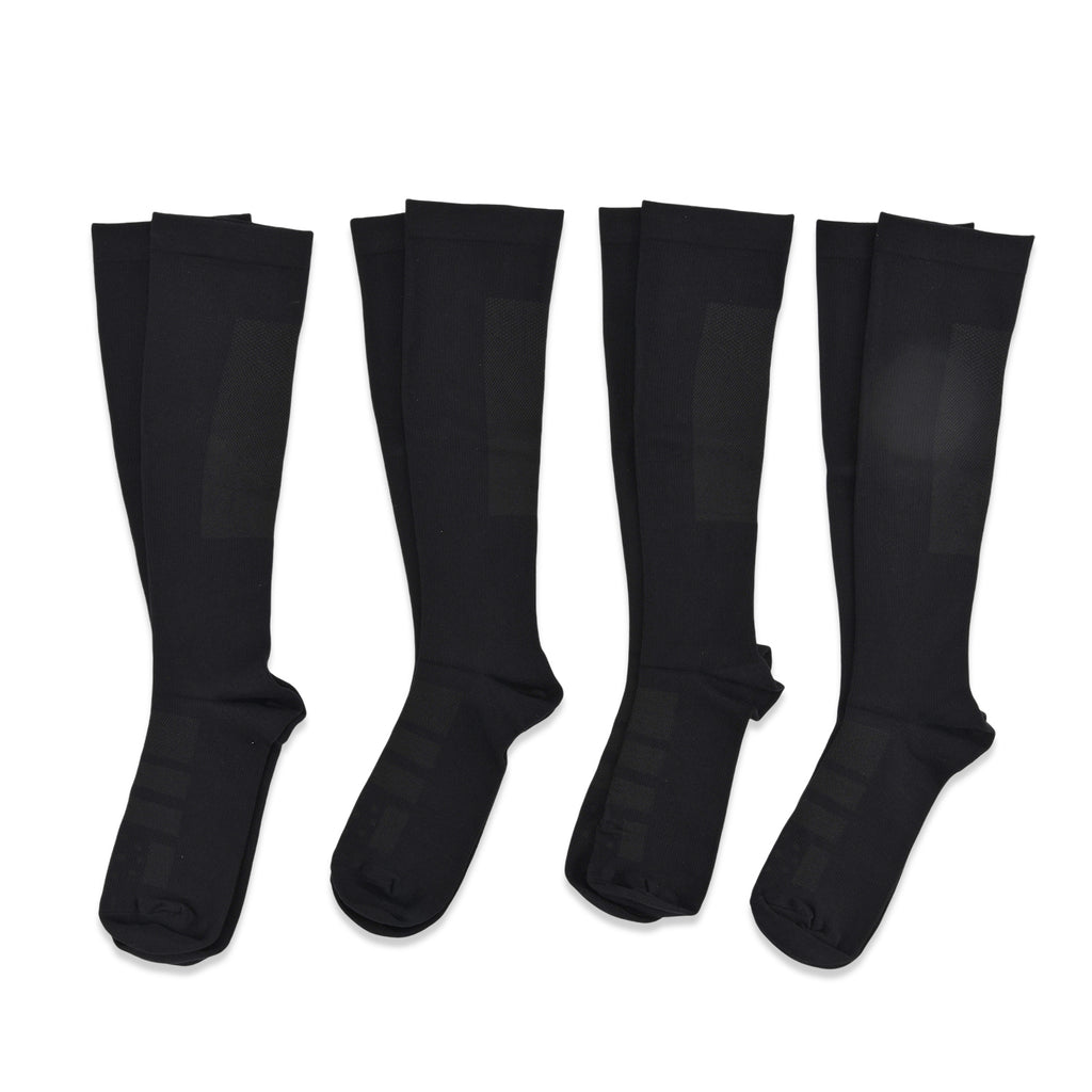 Pack of 8 - Tommie Copper FIR Compression Socks - Grey and Black_440001543