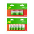 Mega Value Battery Deal - Pack of 40 GP Red Long Lasting Alkaline Batteries (AAA) and Pack of 40  GP Red Long Lasting Alkaline Batteries (AA) Total 80 Batteries_440001546