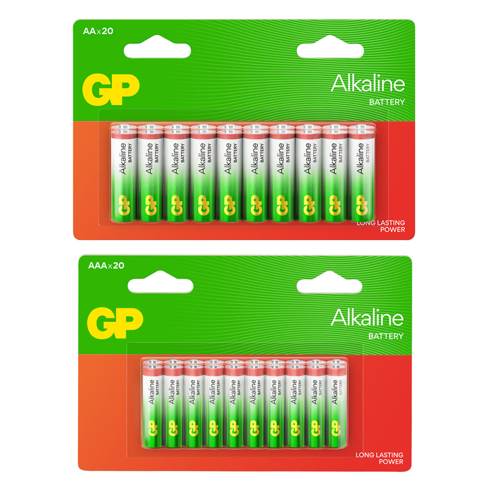 Biggest Battery Bundle On IW - Pack of 60 GP Red Long Lasting Alkaline Batteries (AAA) and 60 (AA) Batteries_440001552