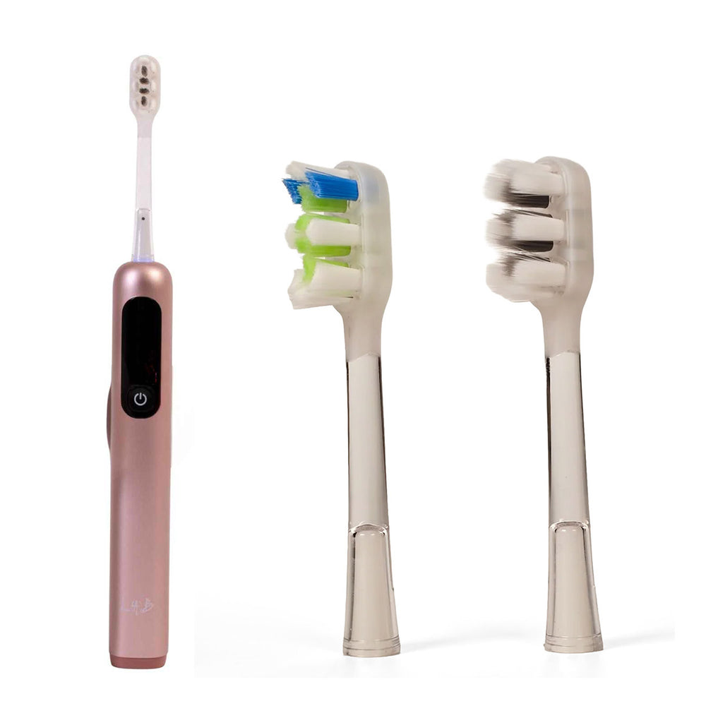 Complete Set:Lab Life Ultra Wave Toothbrush with UV Sanitisation Including 2 Brush Heads with Lifetime Warranty &  Lab Life Sensitive Replacement Toothbrush Heads_440001573