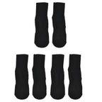 Set of 3 Non-Slip Pilates & Yoga Grip Socks (One Size) - Black_440001591